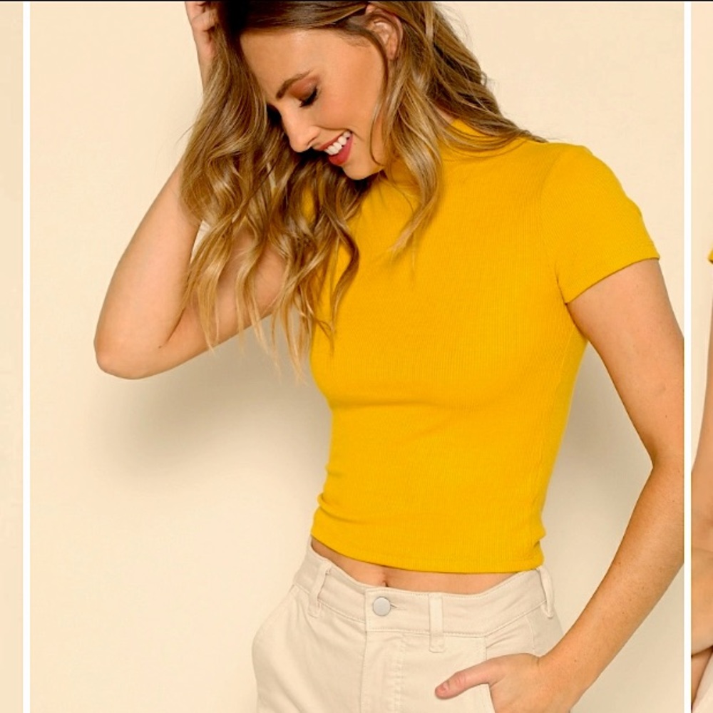Active basic Yellow shirt